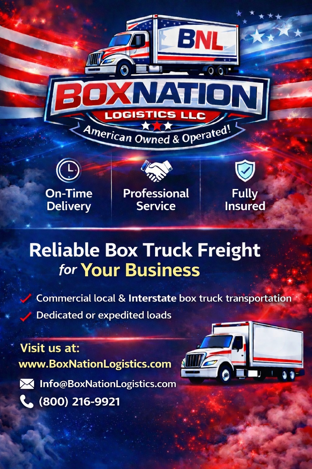BoxNation Logistics LLC flyer